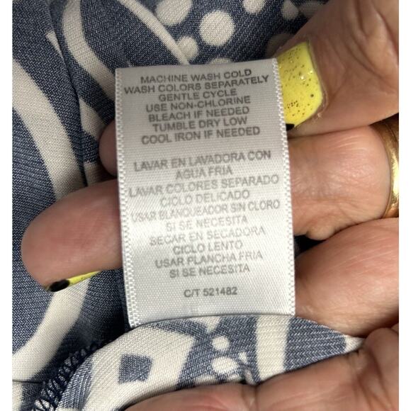 Donny and‎ Nicole Womens Blue Dress Size M Polka Dots - Picture 7 of 8